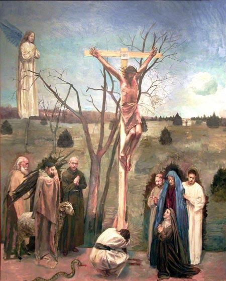 Crucifixion With Saints