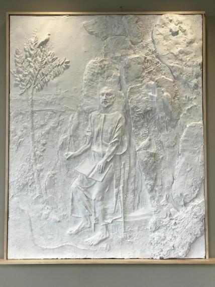 St. Ignatius at Manresa, Spain, full bas-relief 