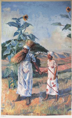 Harvest in Africa Tapestry