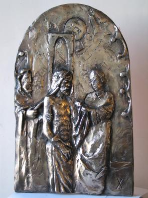Bronze Stations of the Cross 10