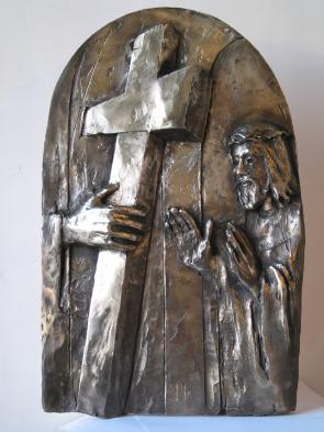 Bronze Station of the Cross 2